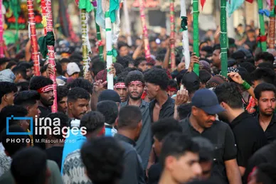 محرم ۱۴۰۴ | عکس‌هایی از آیین سنتی «عَلَم پیغمبر» در میناب