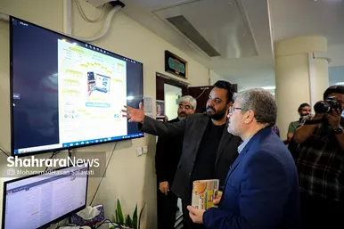 حضور شهردار مشهد در موسسه شهرآرا به مناسبت روز خبرنگار