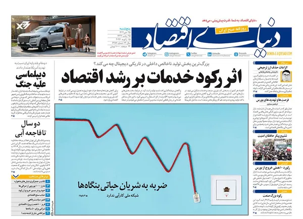 صفحه نخست روزنامه‌های کشور - پنجشنبه ۲۵ دی ۱۴۰۴