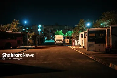 زیست شبانه اتوبوس‌ها