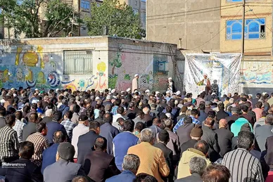نماز عید سعید فطر مهاجران افغانستانی در محله گلشهر