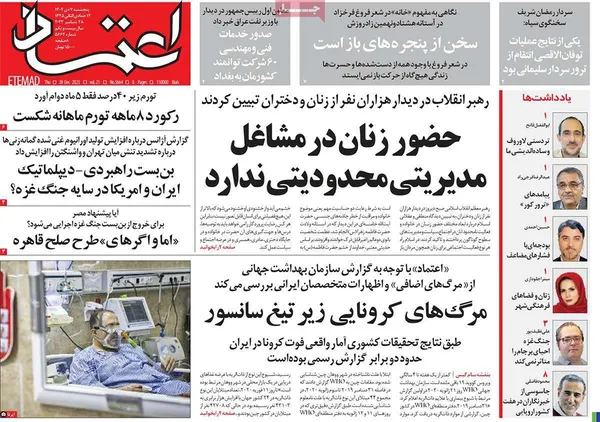 صفحه نخست روزنامه‌های کشور - پنجشنبه ۷ دی ۱۴۰۲