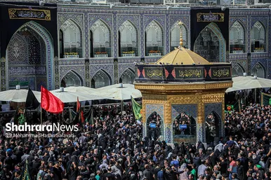 عزاداری روز شهادت امام رضا (ع) در حرم مطهر رضوی