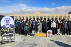 تشییع پیکر مرحوم &laquo;محمدحسن راستگو&raquo; در مشهد + تصاویر