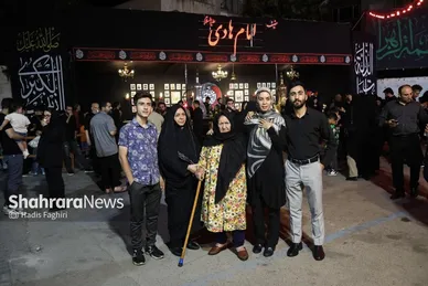 گزارش تصویری | مراسم روضه خوانی شب هشتم  ماه محرم در خیابان های مشهد