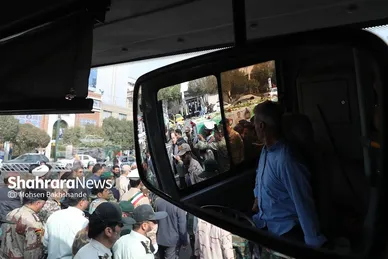 مراسم تشییع پیکر مطهر سرباز شهید «احمد لطفی» در مشهد