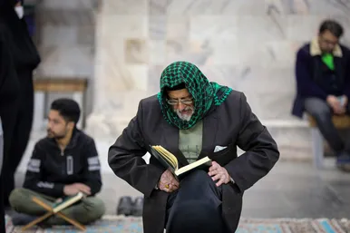 مراسم ترتیل‌خوانی قرآن کریم در حرم مطهر رضوی