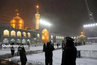 گزارش تصویری | جلوه‌های زییایی از بارش برف پاییزی در مشهد
