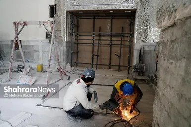 مراسم آغاز عملیات احداث رواق مبارک امیرالمومنین علیه السلام در حرم رضوی