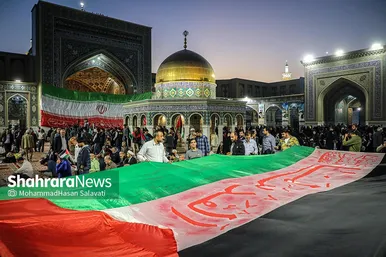 اجتماع همبستگی با جبهه مقاومت فلسطین در صحن قدس حرم مطهر رضوی