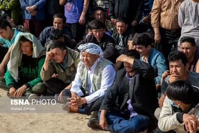 مسابقات کشتی سنتی افغانستانی‌ها به مناسبت نوروز در قم