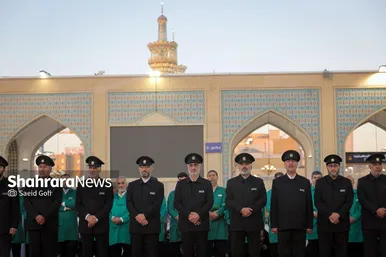 گزارش تصویری | آیین سنتی تعویض پوش ضریح مطهر امام رضا (ع)