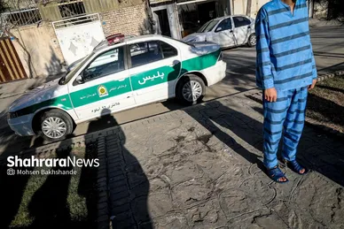 گزارش تصویری | بازسازی صحنه قتل در میدان معراج مشهد