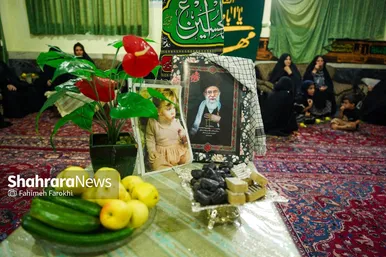 گزارش تصویری | روضه خانگی،در سوگ آقای شهید ایران