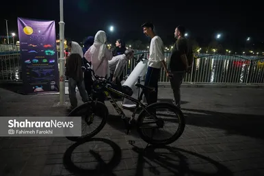 گزارش تصویری | اولین برنامه رصد عمومی ماه نجوم در  بوستان غدیر مشهد