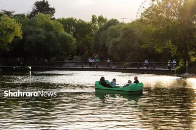 عکس‌هایی از دریاچه مصنوعی پارک ملت مشهد