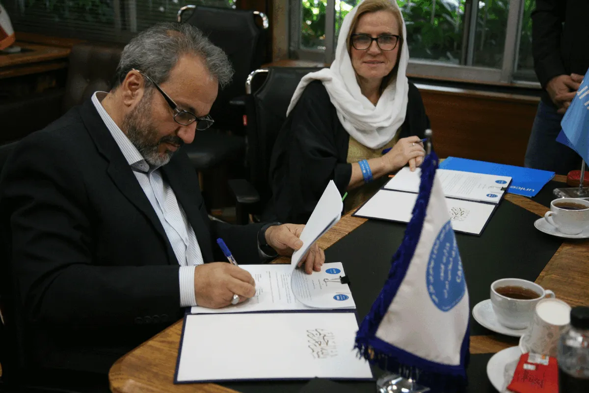 امضای تفاهم‌نامه میان یونیسف و مرکز امور اتباع وزارت کشور برای حمایت از کودکان مهاجر