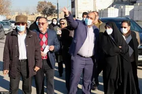 بازدید شهردار مشهد از پروژه مشارکتی و سرمایه گذاری علویه در محله پنجتن