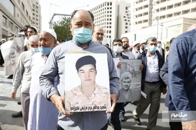 حضور پر تعداد مهاجران افغانستانی در مراسم تشییع پیکر شهید حجت‌الاسلام اصلانی