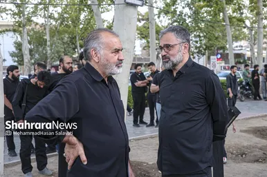 گزارش تصویری | اجرای دیوار نگاره «قوموا لله» با حضور هنرمندان بین المللی در مشهد