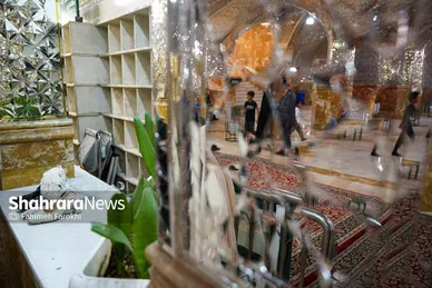گزارش تصویری | عقد بالا سر حضرت ؛ لحظه شیرین وصال