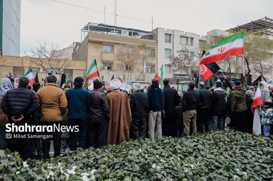 گزارش تصویری | تجمع مهاجران افغانستانی در محکومت جنایت آمریکا و رژیم صهیونیستی مقابل دفتر سازمان ملل در مشهد