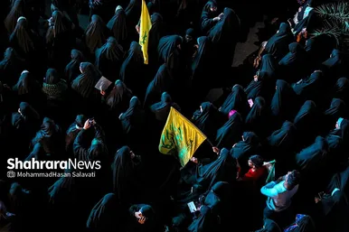 اجتماع مردمی «این المنتقم» در میدان فلسطین مشهد
