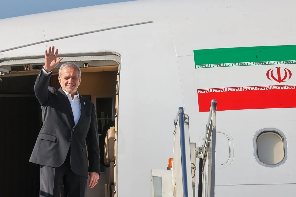 پزشکیان تهران را به مقصد دوحه ترک کرد (۲۴ شهریور ۱۴۰۴)