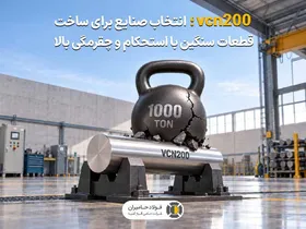 فولاد VCN۲۰۰؛ انتخاب صنایع برای ساخت قطعات سنگین با استحکام و چقرمگی بالا