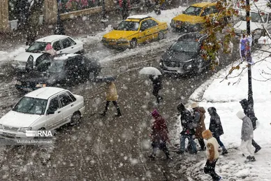 ایران زیباست | بارش برف در رشت
