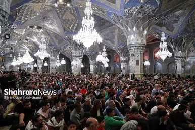مراسم مناجات شب‌های ماه مبارک رمضان در حرم مطهر رضوی