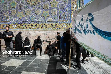 عزاداری روز شهادت امام رضا (ع) در حرم مطهر رضوی