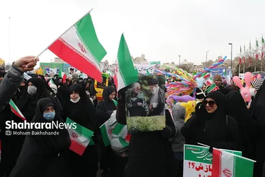 گزارش تصویری حضور باشکوه مردم مشهد در راهپیمایی ۲۲ بهمن