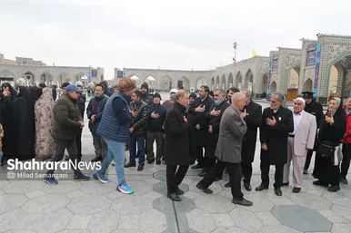 تشییع پیکر شهرام عبدلی در حرم مطهر رضوی