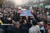 تشییع آسمانی‌ها روی دست زمینی‌ها | پیکر مطهر ۸ شهید مدافع حرم در مشهد تشییع شد+فیلم