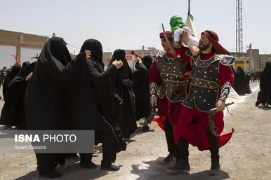 محرم ۱۴۰۴ | مراسم سنتی خیمه‌سوزان ظهر عاشورا در قزوین