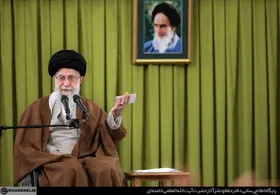 رهبر انقلاب در دیدار با کارگزاران حج: جمهوری اسلامی در پشتیبانی از فلسطین منتظر کسی نماند و نمی&zwnj;ماند | حج امسال، حج برائت است