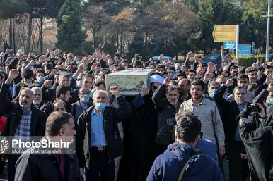 مراسم تشییع و تدفین شهید گمنام در دانشگاه فردوسی مشهد