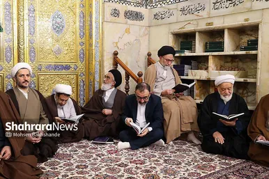 غبارروبی مضجع منور امام رضا(ع)