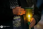 مراسم شام غریبان حسینی در حرم مطهر رضوی + فیلم و عکس