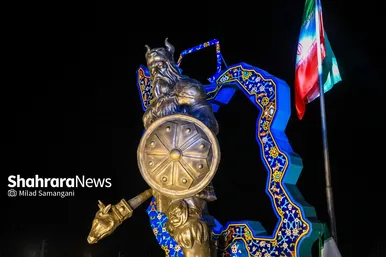 مراسم رونمایی از بزرگترین المان هنری شهری مشهد با عنوان «وطن»