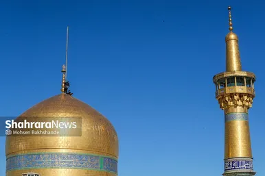 مراسم تعویض پرچم گنبد و پوش ضریح حرم مطهر ثامن الحجج (ع)
