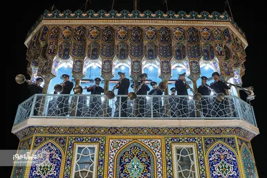 مراسم تحویل سال ۱۴۰۱ در حرم مطهر رضوی