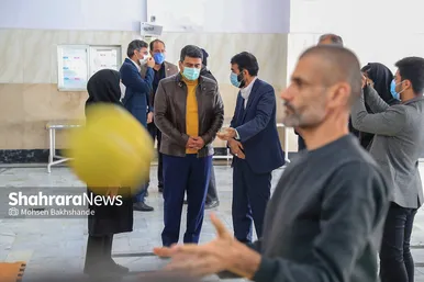 بازدید جواد فروغی مدال آور المپیک ۲۰۲۰ توکیو از آسایشگاه شهید بهشتی مشهد‎‎