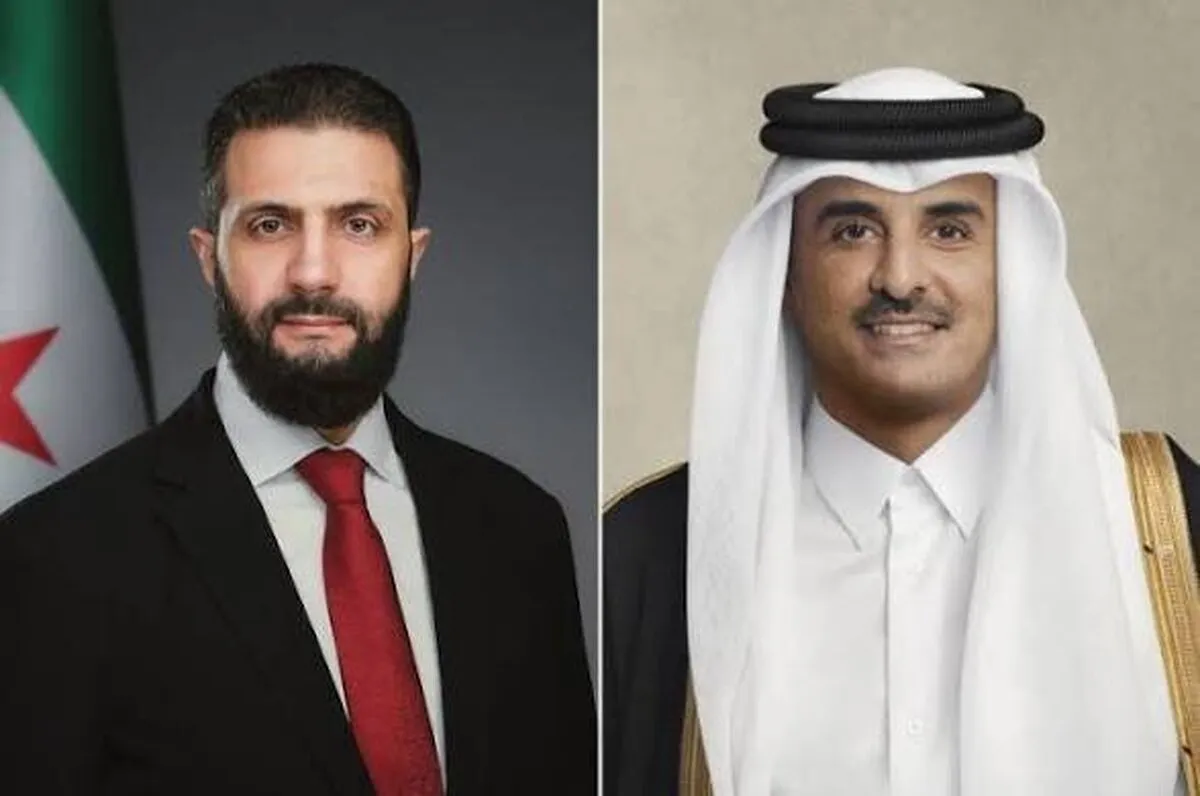 امیر قطر در تماس تلفنی با الجولانی درباره تنش در منطقه گفت‌وگو کرد