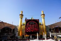 ویدئو| سیاه‌پوشی حرم مطهر امیرالمومنین(ع)