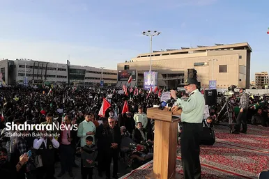 گزارش تصویری | اجتماع مردمی حامیان «طرح نور» در مشهد
