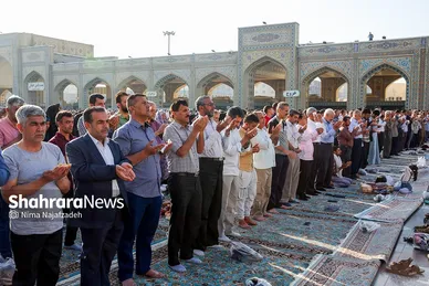 نماز عید سعید قربان در حرم مطهر رضوی