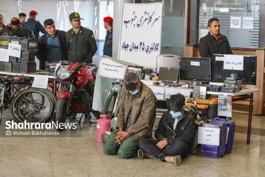نمایشگاه کشفیات پلیس در طرح 