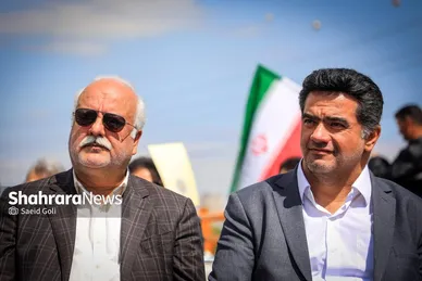 گزارش تصویری |بهره‌برداری از اتصال بزرگراه شهید سلیمانی به بلوار نماز، ۸۱ دستگاه ون و احداث مسیل اقبال